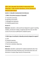 CDW 110V Caboodle Data Model Fundamentals Exam &NewLine;2026&sol;2027 &vert; 300&plus; Practice Questions&comma; Correct Answers & &NewLine;Detailed Explanations 