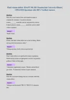 Fluid volume deficit&colon; EDAPT NR 283 Chamberlain University-Illinois &vert;&NewLine;UPDATED Questions with 100&percnt; Verified Answers