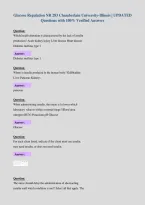 Glucose Regulation NR 283 Chamberlain University-Illinois &vert; UPDATED&NewLine;Questions with 100&percnt; Verified Answers