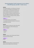 Hormonal Regulation NR 283 Chamberlain University-Illinois &vert;&NewLine;UPDATED Questions with 100&percnt; Verified Answers&NewLine;