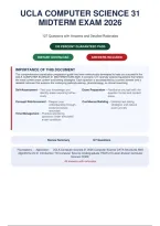 UCLA Computer Science 31 Midterm Exam 2026 &vert; 127 Questions and Answers with Detailed Rationales  & Why the Other Answers Are Wrong & References  &vert; A&plus; Guide&NewLine;