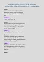 Nursing Process and Drug Therapy NR 283 Chamberlain&NewLine;University-Illinois &vert; UPDATED Questions with 100&percnt; Verified Answers&NewLine;