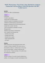 NR293- Pharmacology- Week 2&sol;Unit 3- Pain&colon; Miscellaneous Analgesics&NewLine;Chamberlain University-Illinois &vert; UPDATED Questions with 100&percnt;&NewLine;Verified Answers&NewLine;