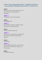 NR 565 - advanced pharmacology midterm - Chamberlain Chamberlain&NewLine;University-Illinois &vert; UPDATED Questions with 100&percnt; Verified Answers