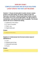 NURS 6001 EXAM 3&NewLine;COMPLETE QUESTIONS AND DETAILED SOLUTIONS&NewLine;LATEST UPDATE THIS YEAR JUST RELEASED