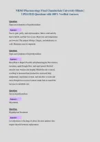 NR565 Pharmacology Final Chamberlain University-Illinois &vert;&NewLine;UPDATED Questions with 100&percnt; Verified Answers