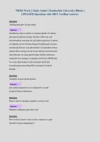 NR565 Week 2 Study Guide Chamberlain University-Illinois &vert;&NewLine;UPDATED Questions with 100&percnt; Verified Answers