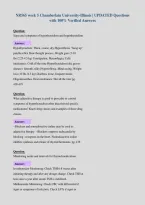 NR565 week 5 Chamberlain University-Illinois &vert; UPDATED Questions&NewLine;with 100&percnt; Verified Answers&NewLine;