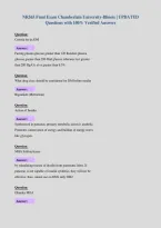 NR565 Final Exam Chamberlain University-Illinois &vert; UPDATED&NewLine;Questions with 100&percnt; Verified Answers