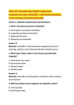 CDW 110V Caboodle Data Model Fundamentals &NewLine;Comprehensive Exam 2026&sol;2027 &vert; 300 Practice Questions&comma; &NewLine;Correct Answers & Detailed Rationales 
