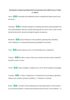 Introduction to Engineering Design Final Exam Questions and Verified Answers Graded &NewLine;A&plus; 2026&sol;27 