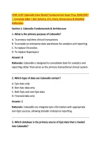 CDW 110V Caboodle Data Model Fundamentals Exam Prep 2026&sol;2027 &NewLine;&vert; Complete Q&A &vert; Star Schema&comma; ETL&comma; Facts&comma; Dimensions & Detailed &NewLine;Rationales 