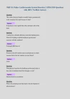 NRP 511 Patho Cardiovascular System Disorders &vert; UPDATED Questions&NewLine;with 100&percnt; Verified Answers&NewLine;