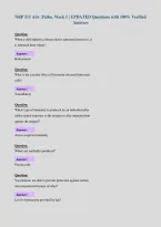 NRP 511 Adv&period; Patho&period; Week 1 &vert; UPDATED Questions with 100&percnt; Verified&NewLine;Answers