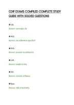 CDIP EXAMS COMPILED COMPLETE STUDY&NewLine;GUIDE WITH SOLVED QUESTIONS&NewLine;