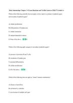 Kuby Immunology Chapter 1-4 Exam Questions and Verified Answers 2026&sol;27 Graded A&plus; &NewLine;