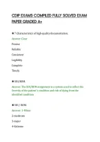 CDIP EXAMS COMPILED FULLY SOLVED EXAM&NewLine;PAPER GRADED A&plus;&NewLine;