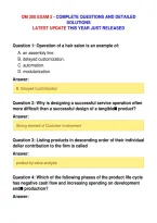 OM 300 EXAM 2 - COMPLETE QUESTIONS AND DETAILED&NewLine;SOLUTIONS&NewLine;LATEST UPDATE THIS YEAR JUST RELEASED