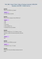 NSG 3500 - Exam 4 Galen College of Nursing-Louisville &vert; UPDATED&NewLine;Questions with 100&percnt; Verified Answers