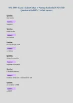 NSG 3500 - Exam 2 Galen College of Nursing-Louisville &vert; UPDATED&NewLine;Questions with 100&percnt; Verified Answers