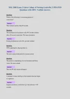 NSG 3500 Exam 2 Galen College of Nursing-Louisville &vert; UPDATED&NewLine;Questions with 100&percnt; Verified Answers&NewLine;