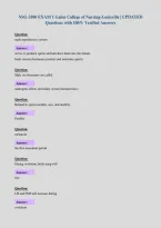 NSG-3500 EXAM 1 Galen College of Nursing-Louisville &vert; UPDATED&NewLine;Questions with 100&percnt; Verified Answers