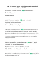 M-100 The Essentials of Community Association Management Exam Questions and &NewLine;Verified Answers 2026&sol;27 Graded A&plus; 