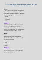 NUR-111 final Guilford Technical Community College &vert; UPDATED&NewLine;Questions with 100&percnt; Verified Answers