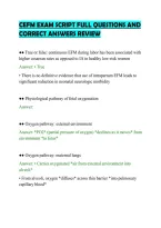 CEFM EXAM SCRIPT FULL QUESTIONS AND&NewLine;CORRECT ANSWERS REVIEW&NewLine;