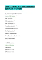 CEFM EXAMS SET FULL QUESTIONS AND&NewLine;COMPLETE SOLUTIONS&NewLine;