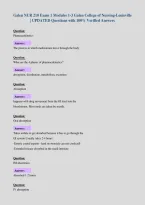 Galen NUR 210 Exam 1 Modules 1-3 Galen College of Nursing-Louisville&NewLine;&vert; UPDATED Questions with 100&percnt; Verified Answers