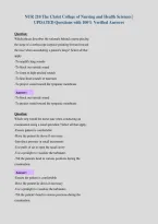 NUR 210 The Christ College of Nursing and Health Sciences &vert;&NewLine;UPDATED Questions with 100&percnt; Verified Answers