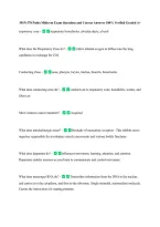 MSN 570 Patho Midterm Exam Questions and Correct Answers 100&percnt; Verified Graded A&plus; &NewLine;