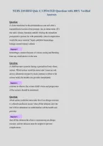 NURS 210 HESI Quiz 1 &vert; UPDATED Questions with 100&percnt; Verified&NewLine;Answers