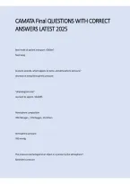 CAMATA Final Exam Questions with Correct Answers 2025 &ndash; Latest Study Guide&comma; Practice Review&comma; Key Concepts & Exam Preparation