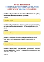 PN 4003 MIDTERM EXAM&NewLine;COMPLETE QUESTIONS AND DETAILED SOLUTIONS&NewLine;LATEST UPDATE THIS YEAR JUST RELEASED