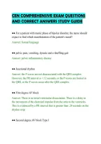CEN COMPREHENSIVE EXAM QUESTIONS&NewLine;AND CORRECT ANSWERS STUDY GUIDE&NewLine;