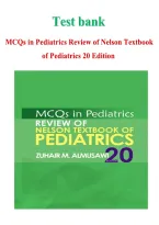 Test Bank for MCQs in Pediatrics Review of Nelson Textbook of Pediatrics 20 Edition 