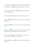 NCCER Core Final Exam Questions and Answers 100&percnt; Correct Graded A&plus; 2026&sol;27 &NewLine;