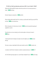 NCCER Core Final Exam Questions and Answers 100&percnt; Correct Graded A&plus; 2026&sol;27 &NewLine;