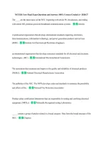 NCCER Core Final Exam Questions and Answers 100&percnt; Correct Graded A&plus; 2026&sol;27 &NewLine;