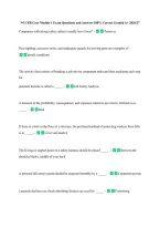 NCCER Core Module 1 Exam Questions and Answers 100&percnt; Correct Graded A&plus; 2026&sol;27 &NewLine;