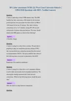 RN Labor assessment NURS 222 West Coast University-Ontario &vert;&NewLine;UPDATED Questions with 100&percnt; Verified Answers