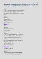 RN maternal newborn nursing today assessment NURS 222 West Coast&NewLine;University-Ontario &vert; UPDATED Questions with 100&percnt; Verified Answers