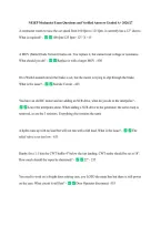 NEIEP Mechanics Exam Questions and Verified Answers Graded A&plus; 2026&sol;27 &NewLine;