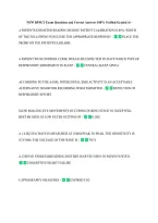 NEW RPSGT Exam Questions and Correct Answers 100&percnt; Verified Graded A&plus; &NewLine;