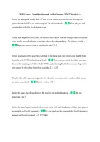 NFHS Soccer  Exam Questions and Verified Answers 2026&sol;27 Graded A&plus; &NewLine;