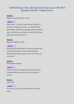 NURS 663 Exam 1 Maryville University of Saint Louis &vert; UPDATED&NewLine;Questions with 100&percnt; Verified Answers&NewLine;