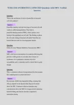NURS 5334 ANTIBIOTICS &vert; UPDATED Questions with 100&percnt; Verified&NewLine;Answers