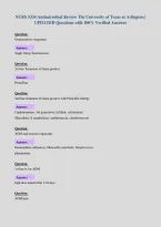 NURS 5334 Antimicrobial Review The University of Texas at Arlington &vert;&NewLine;UPDATED Questions with 100&percnt; Verified Answers